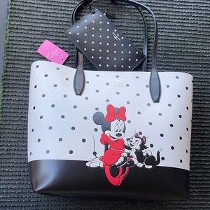 disney x kate spade new york minnie mouse tote bag